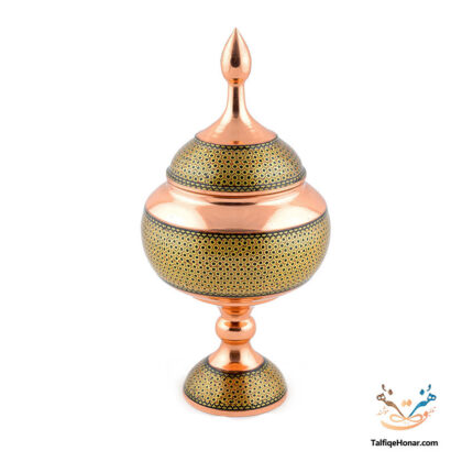 Copper based Khatam Kari  Nut/Candy bowl, size : 26